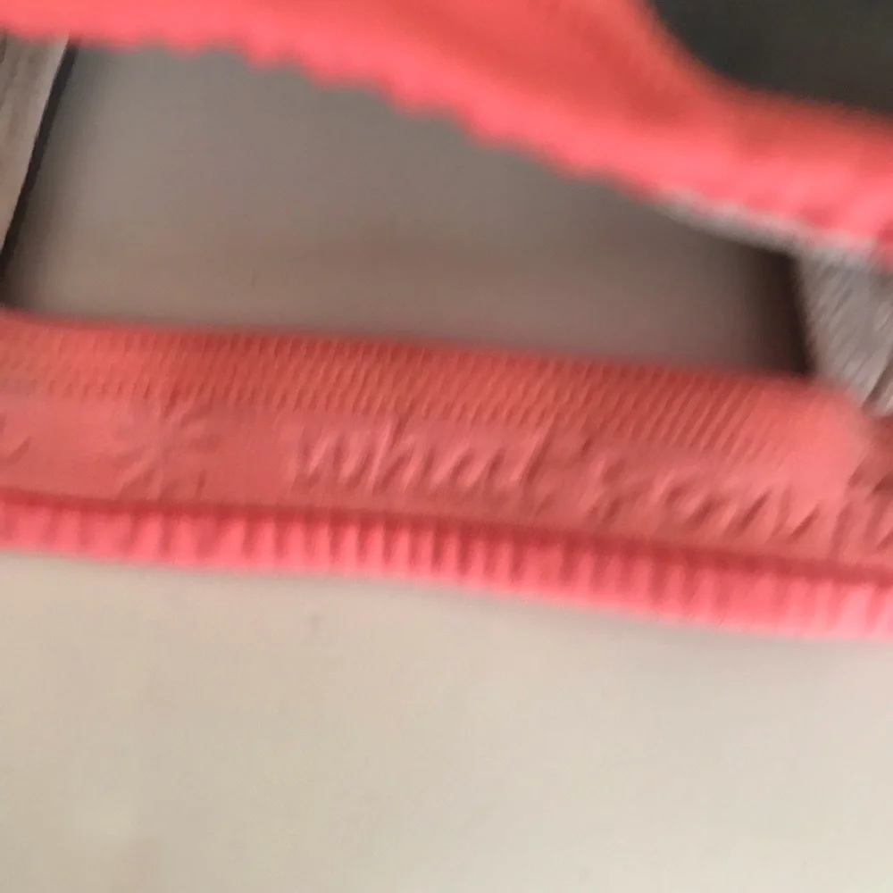 Athleta Triple Dare Sports Bra Pink Gray White Size XS XSmall._9